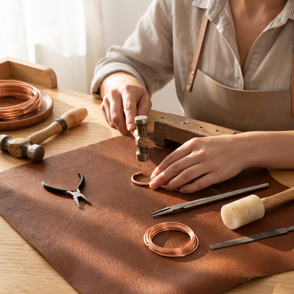 Clara's Slick Copper Toe Ring