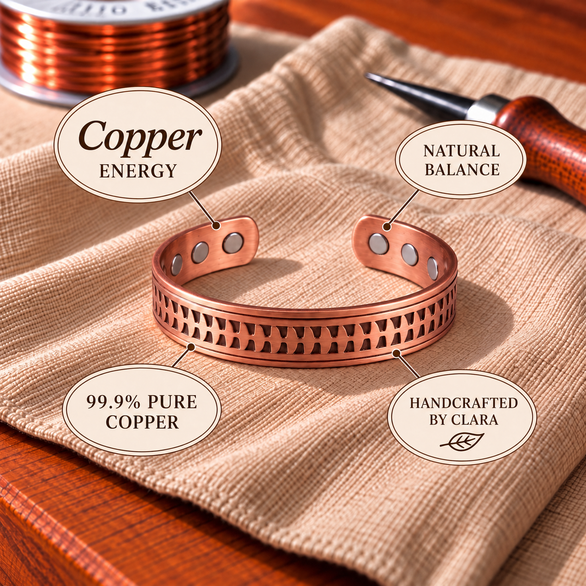 Clara's Magnetic Bracelet – Arrow