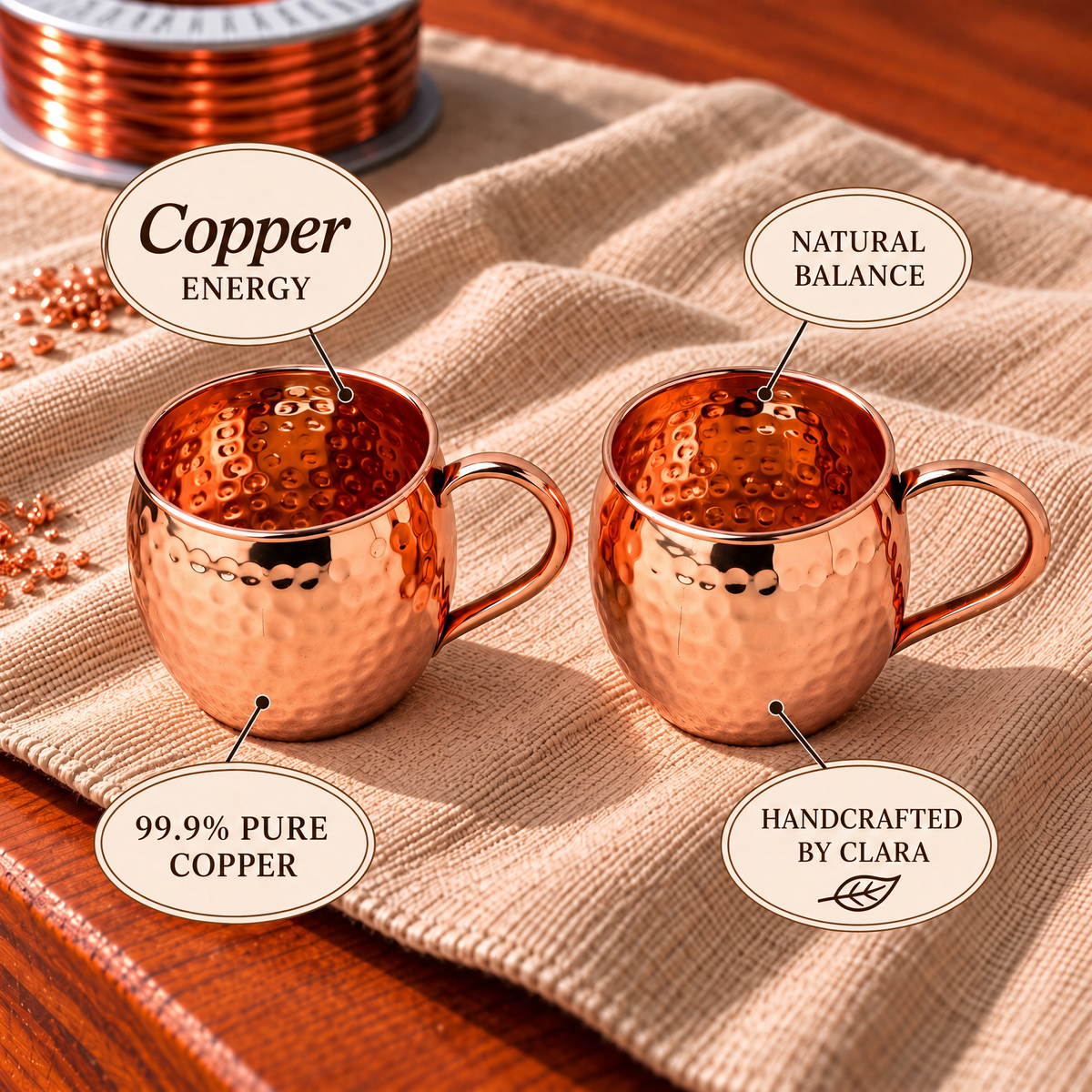 Clara's Moscow Mule Mugs – Set of 2