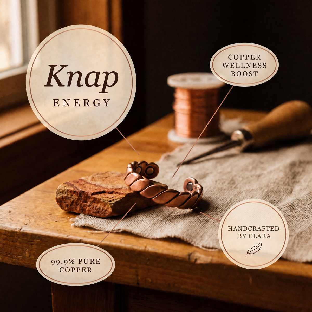 Clara's Knap Copper Ring