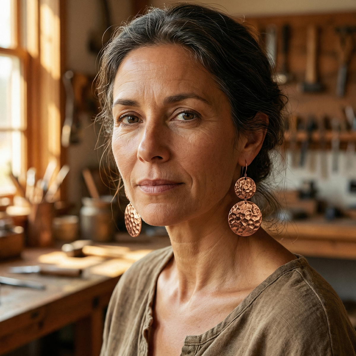 Clara's Solstice Copper Earrings