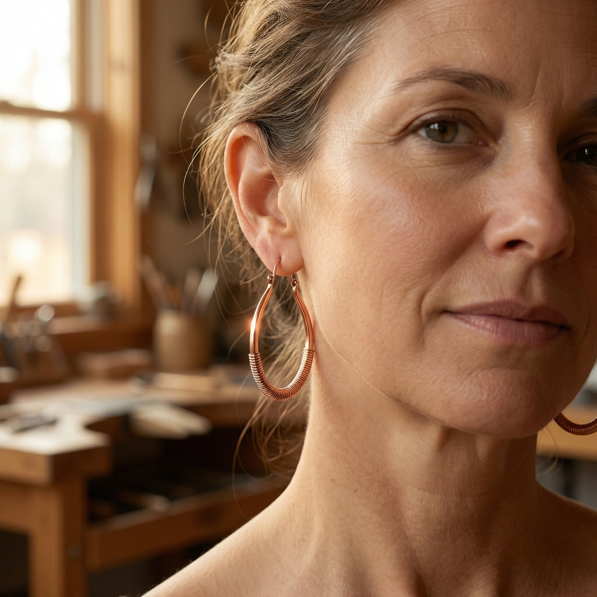 Clara's Creek Copper Earrings