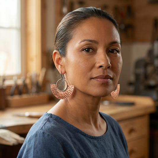 Clara's Sol Copper Earrings