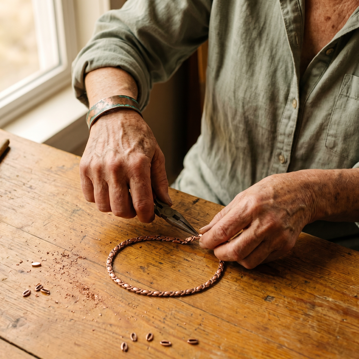 Clara's Cedar Copper Necklace