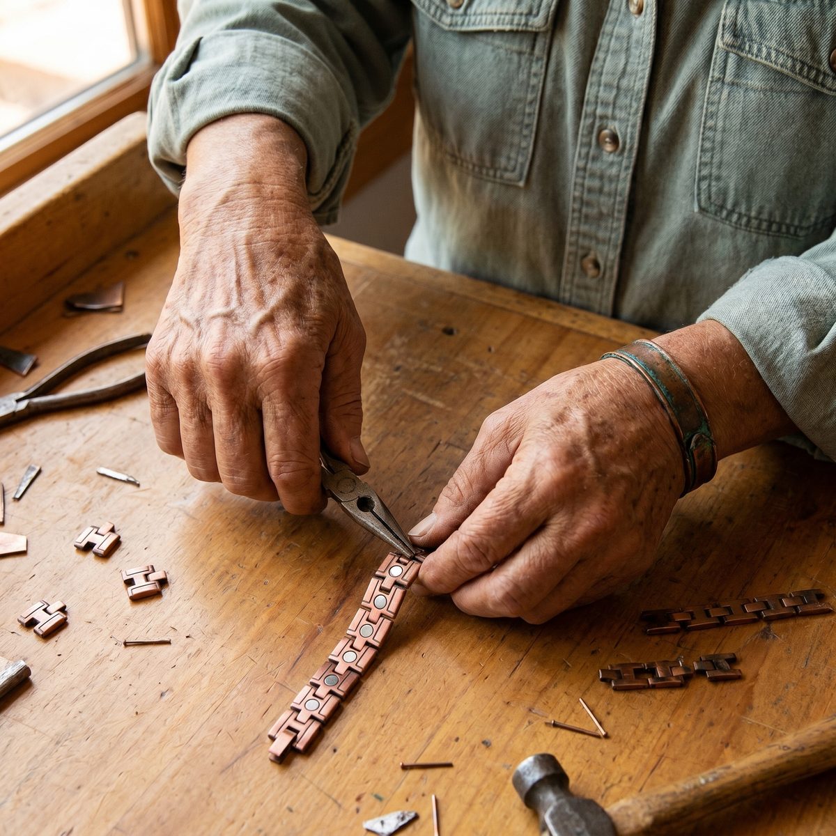 Clara's Gorse Men's Copper Bracelet