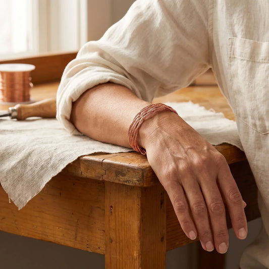 Clara's Elk Copper Bracelet