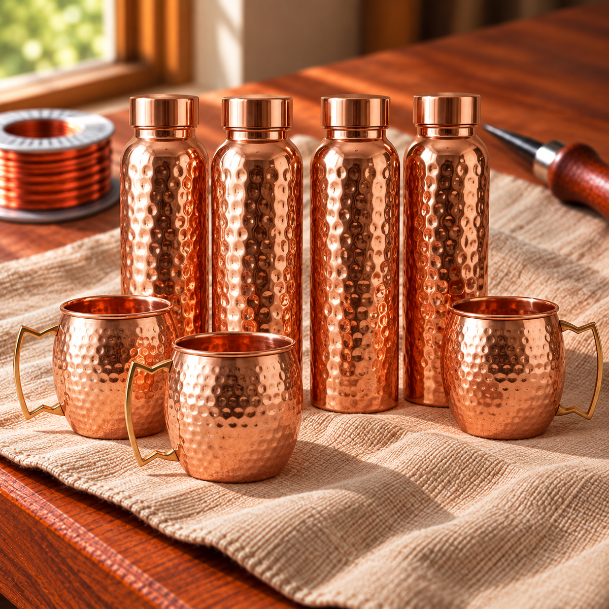Clara's Family Wellness Copper Set