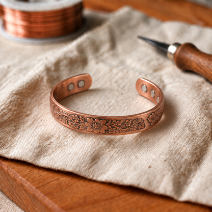 Clara's Cinder Copper Bracelet