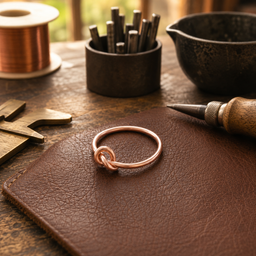 Clara's Lace Copper Ring