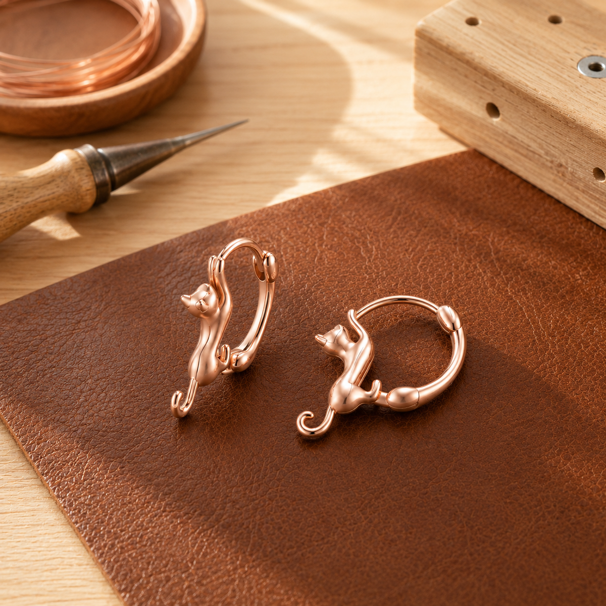 Clara's Kiln Copper Earrings