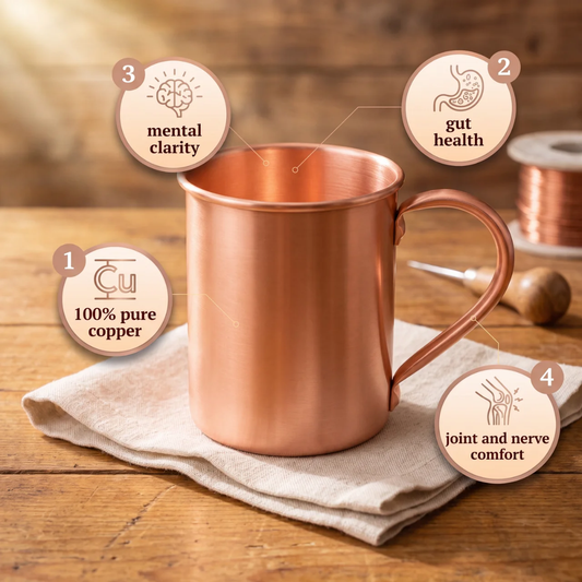 Clara's Copper Plain Mug 400ml
