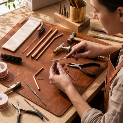 Clara's Copper Straw Set