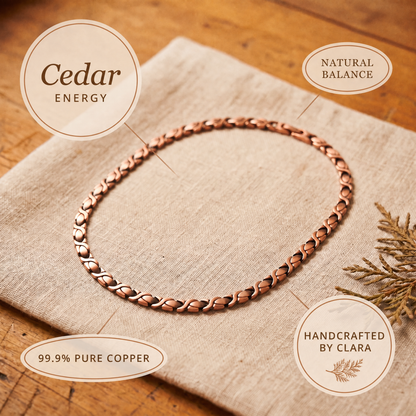 Clara's Cedar Copper Necklace