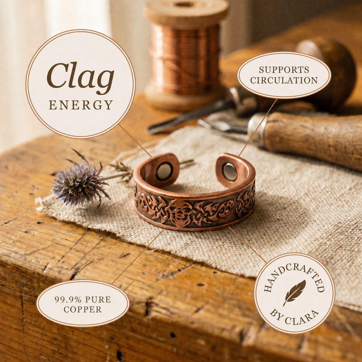 Clara's Clag Copper Ring
