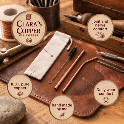 Clara's Copper Straw Set
