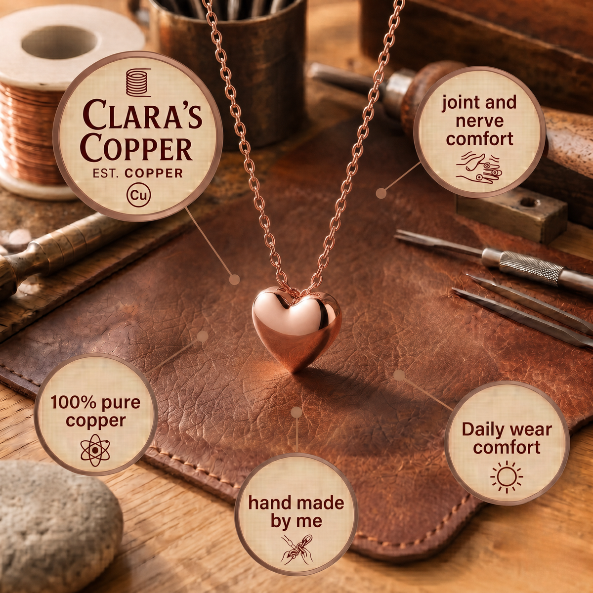 Clara's Kern Copper Necklace