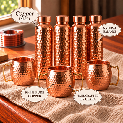 Clara's Family Wellness Copper Set