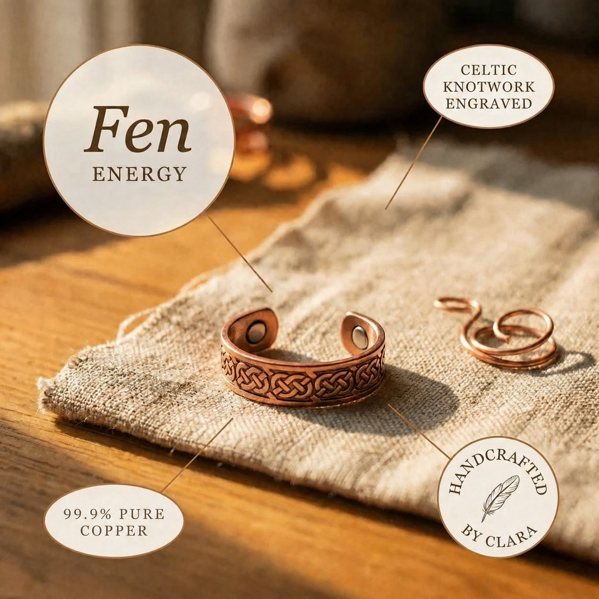 Clara's Fen Copper Ring