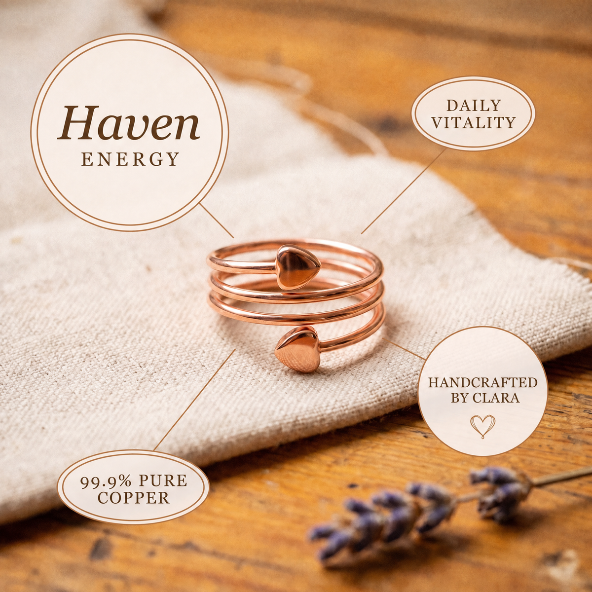 Clara's Haven Copper Ring