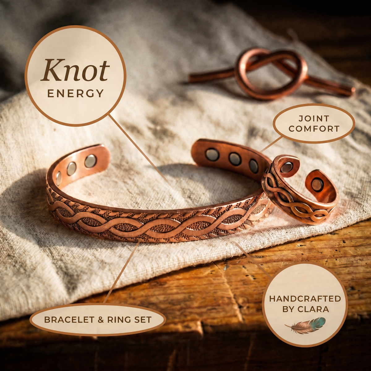 Clara's Knot Copper Set