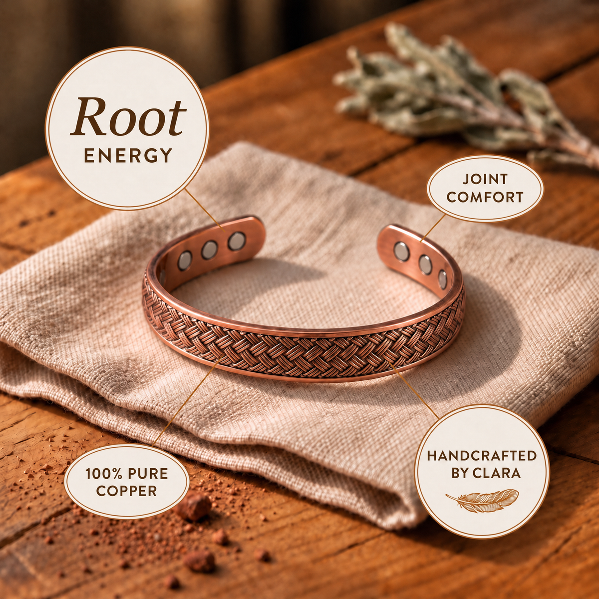 Clara's Russet Bracelet