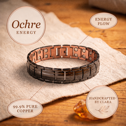 Clara's Ochre Men's  Copper Bracelet