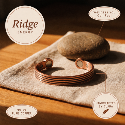 Clara's Ridge Copper Bracelet