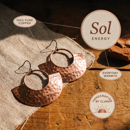 Clara's Sol Copper Earrings
