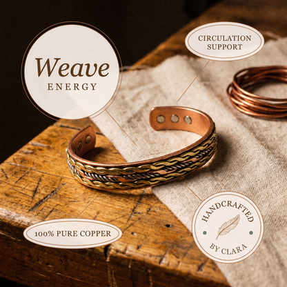 Clara's Weave Copper Bracelet