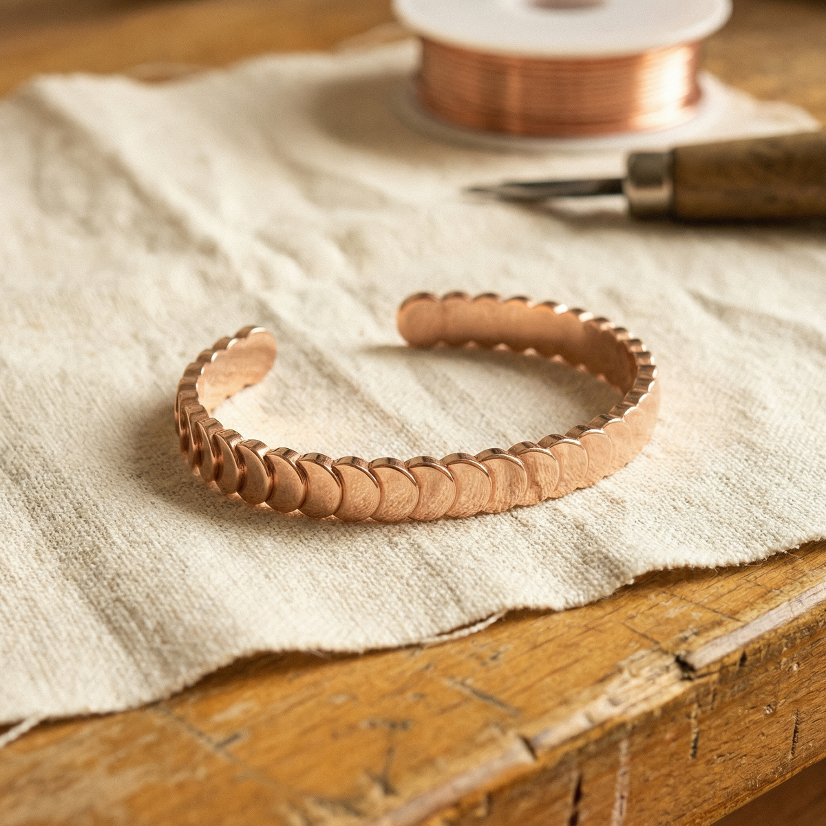 Clara's Tide Copper Bracelet
