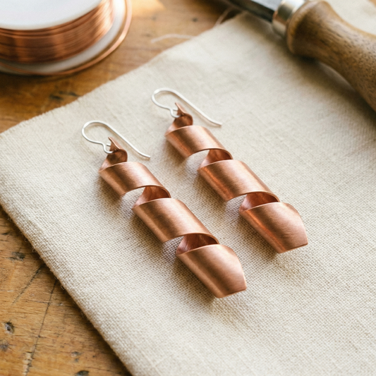 Clara's Dusk Copper Earrings