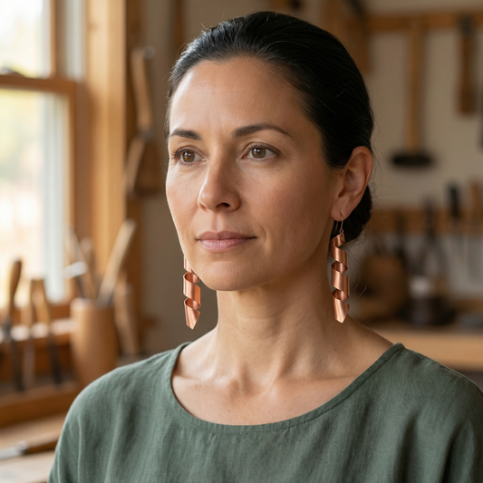 Clara's Dusk Copper Earrings