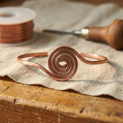 Clara's Coil Copper Anklet