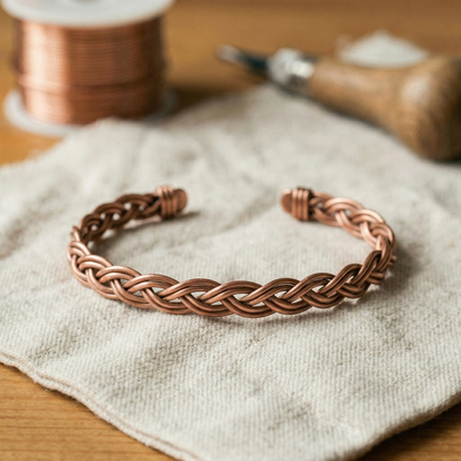 Clara's Reed Copper Anklet