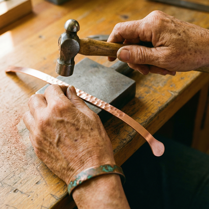 Clara's Lodestone Copper Bracelet