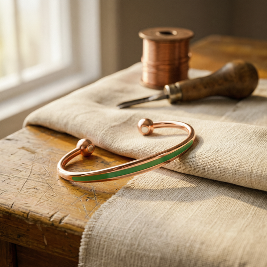 Clara's Jade Copper Bracelet