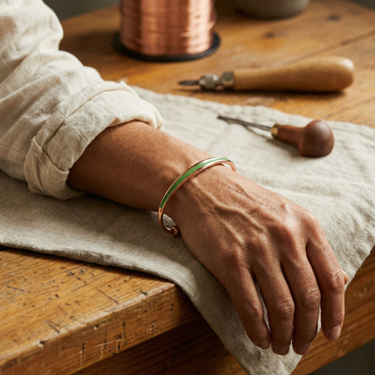 Clara's Jade Copper Bracelet