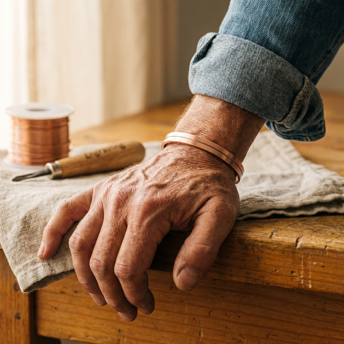 Clara's Wick Copper Bracelet