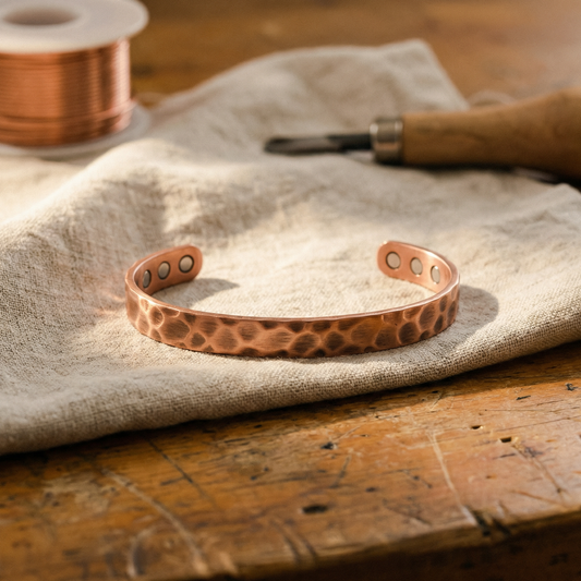 Clara's Furrow Copper Bracelet