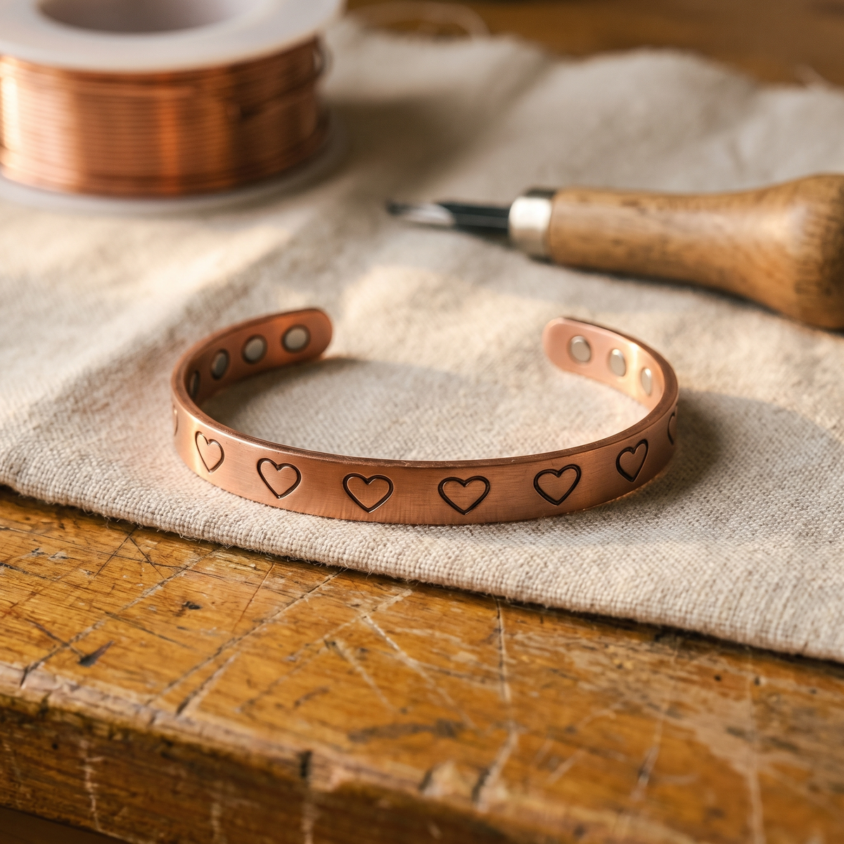 Clara's Hearth Copper Bracelet