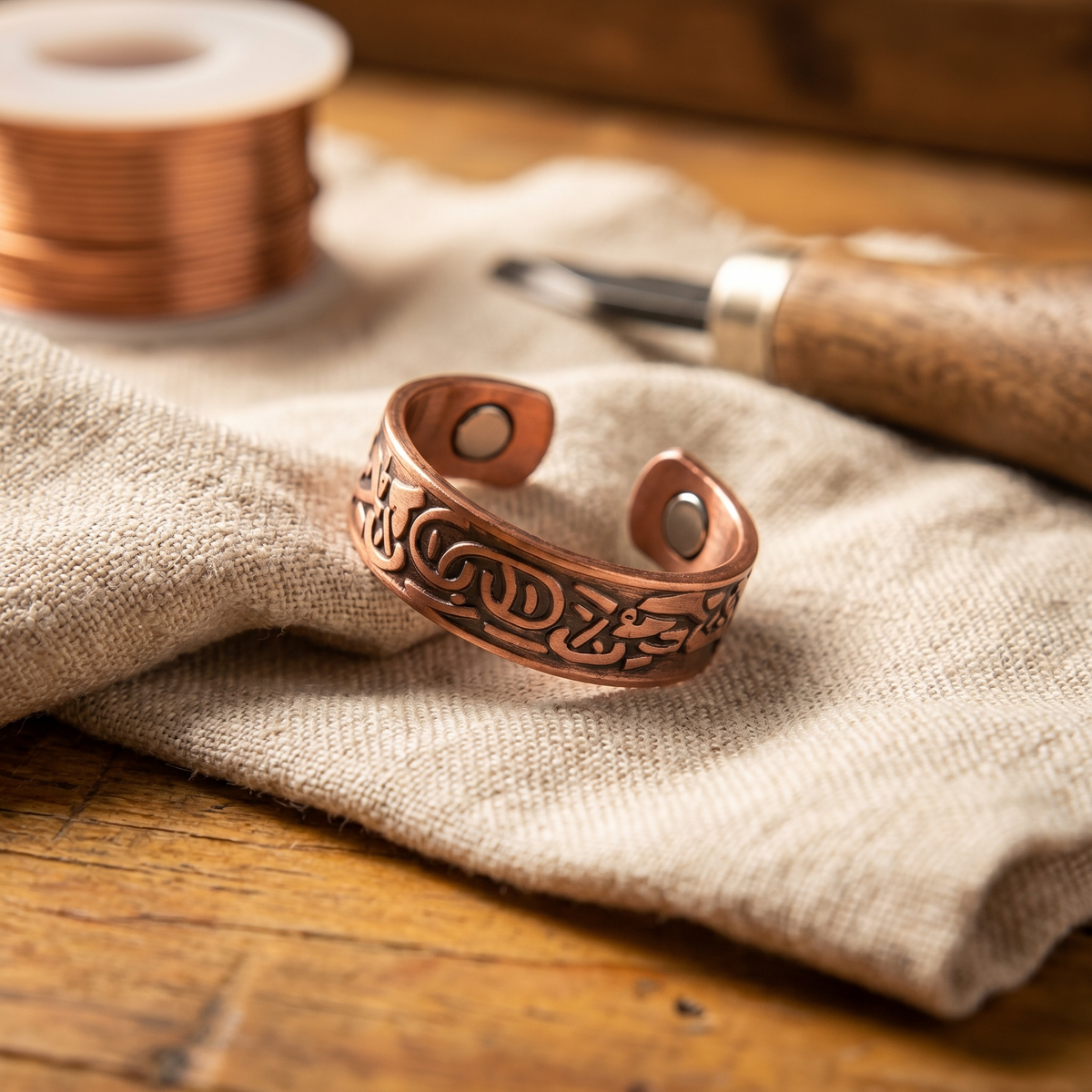 Clara's Burr Copper Ring