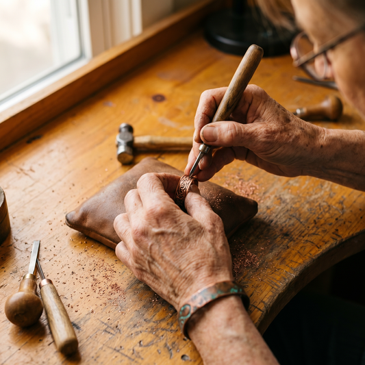 Clara's Burr Copper Ring