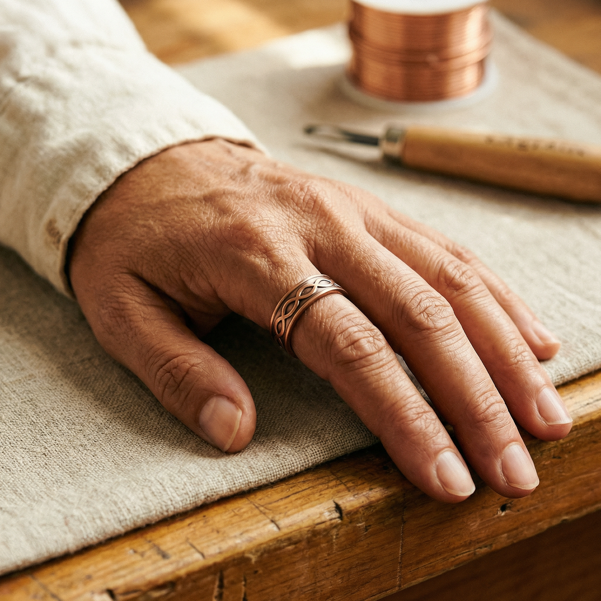 Clara's Char Copper Ring