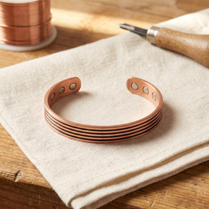 Clara's Sage Copper Bracelet