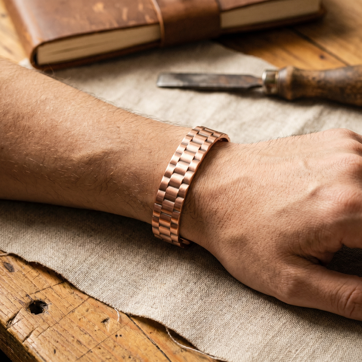 Clara's Ore Men's Copper Bracelet