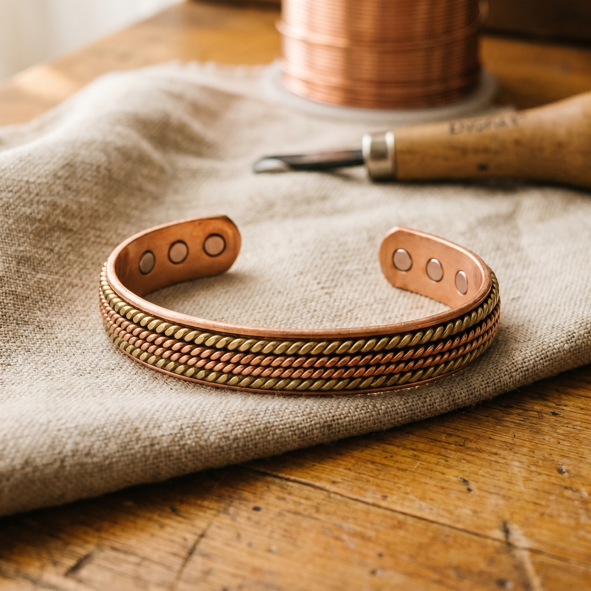 Clara's Forge Copper Bracelet