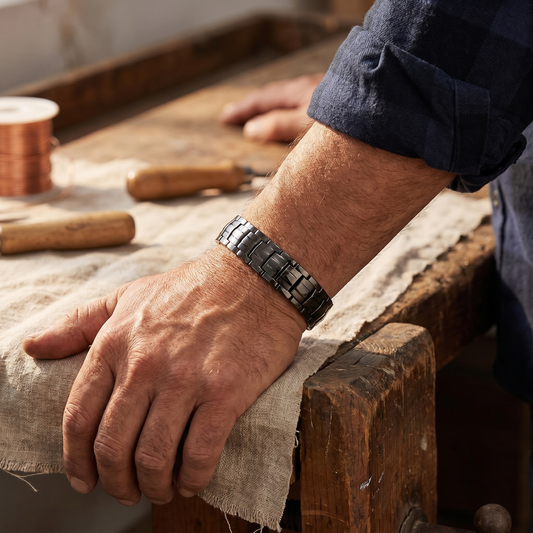 Clara's Ochre Men's Copper Bracelet