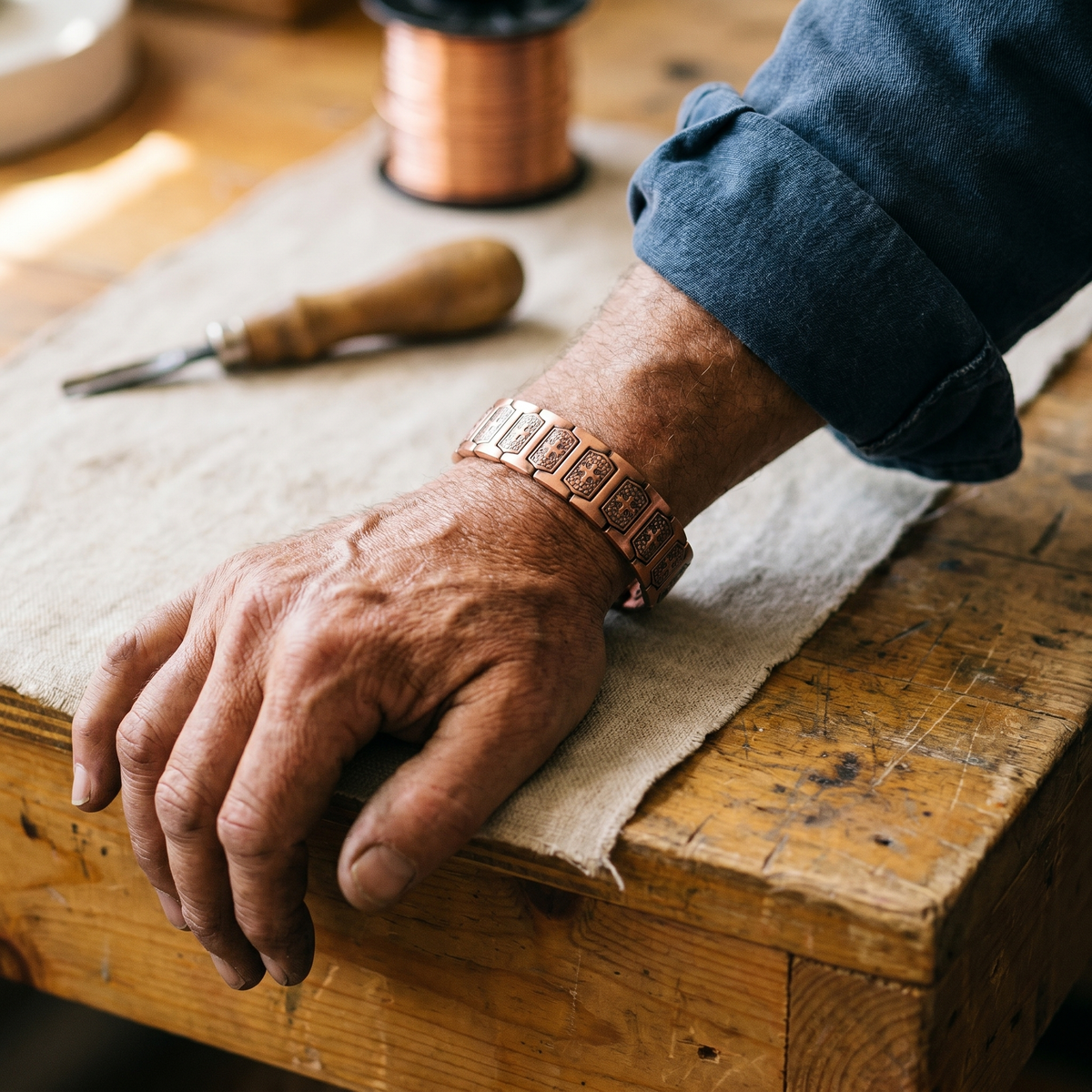 Clara's Gale Men's Copper Bracelet