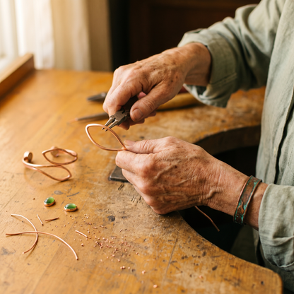 Clara's Opal Copper Bracelet