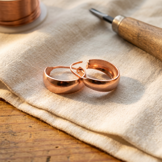 Clara's Dell Copper Earrings
